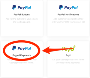 GetResponse Integrations PayPal