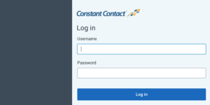 constant Contact Login Page
