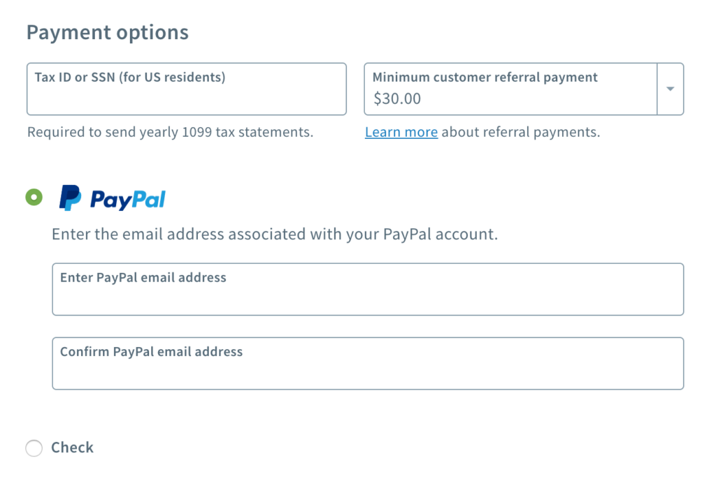 AWeber Affiliate Commissions Payment Options