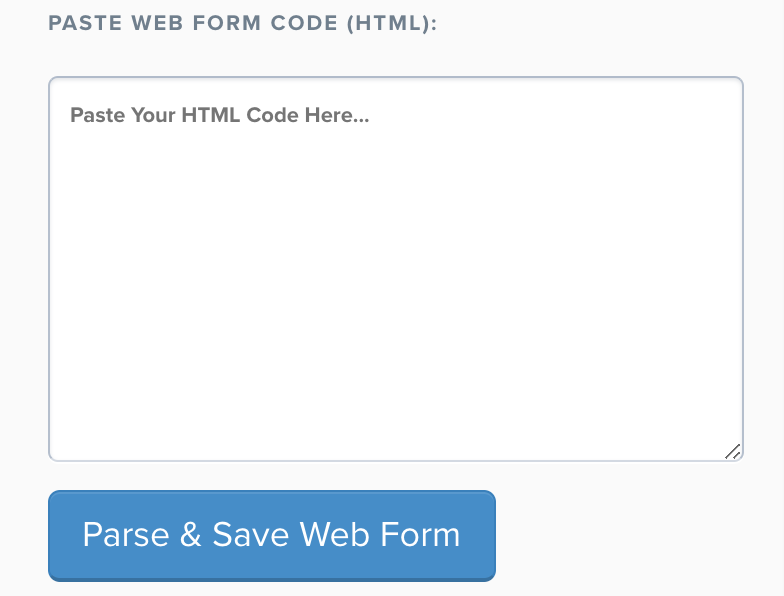 ClickFunnels Paste Your HTML Code Here box